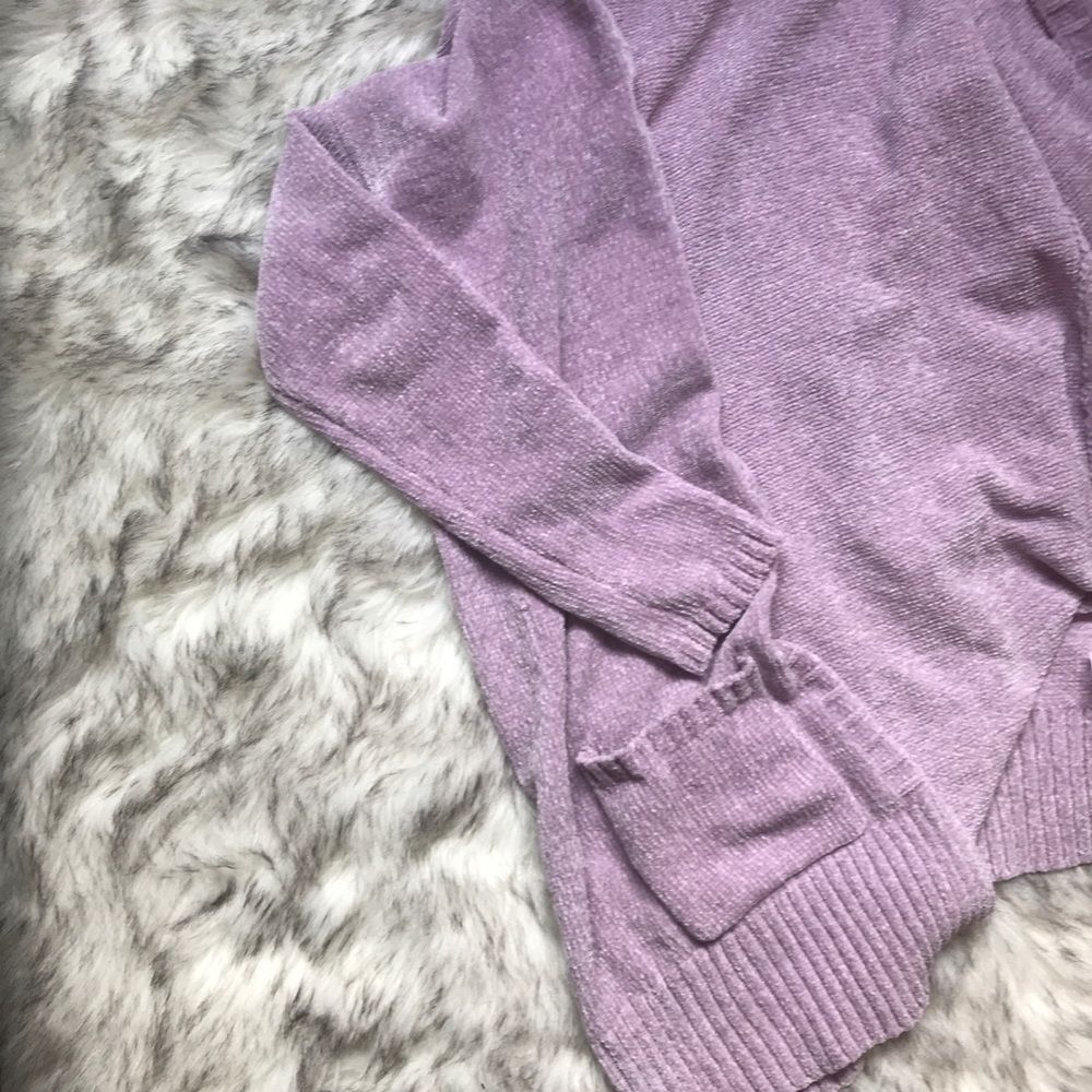𝅺GARAGE Super Soft Purple Cardigan